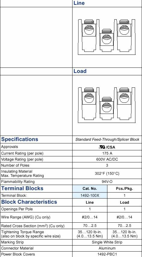 Allen-Bradley 1492-100X product image