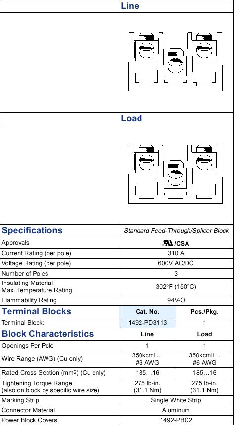 Allen-Bradley 1492-PD3113 product image