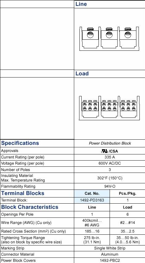 Allen-Bradley 1492-PD3163 product image