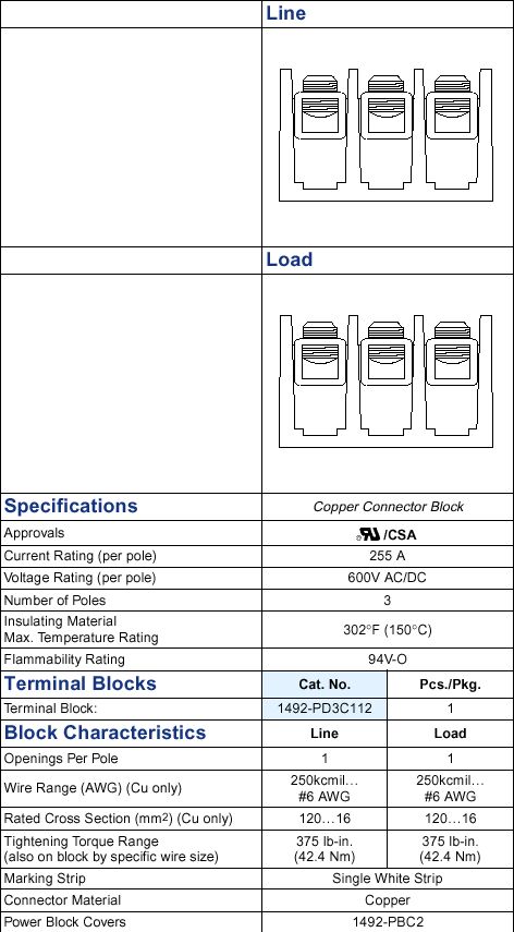 Allen-Bradley 1492-PD3C112 product image