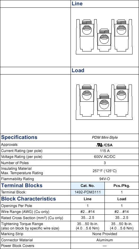 Allen-Bradley 1492-PDM3111 product image