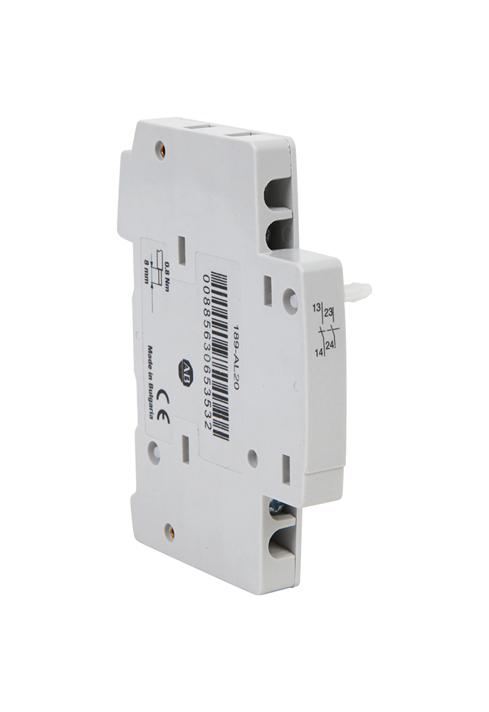 Product image for Allen Bradley 189-AL20 MCB Accessory Auxiliary Contact