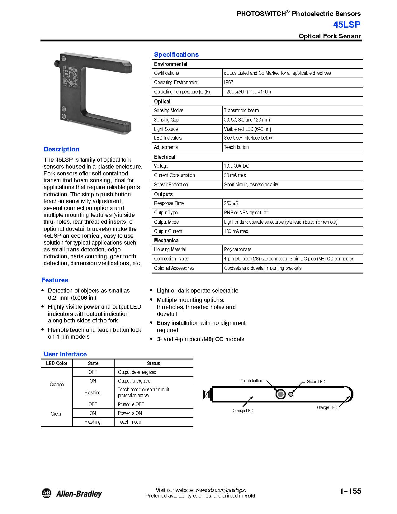 Allen-Bradley 45LSP-2LPA4-P3 product image