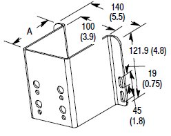 Product image for Allen-Bradley 60-2702 Impact Resistant Bracket