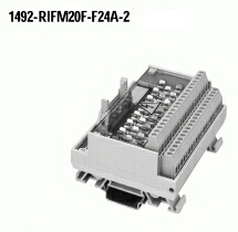 Product image for Allen-Bradley 1492-RIFM20F-F24A-2 20-Pin Cable Header Digital Interface Module with Field Removable Terminal Block